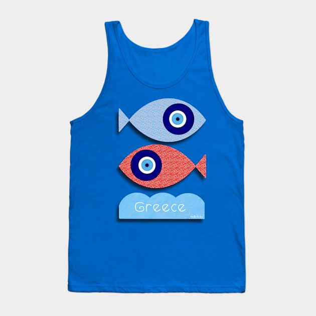 Greek evil eye Tank Top by nasia9toska